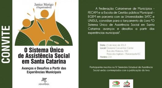  Coordenadora da Assistência Social da Afasc tem artigo publicado em livro do SUAS