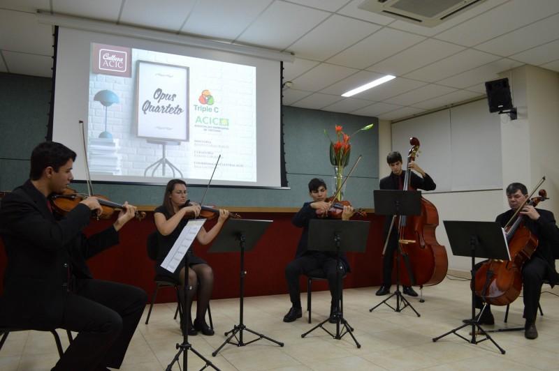 Cultura Acic recebe concerto do Opus Quarteto