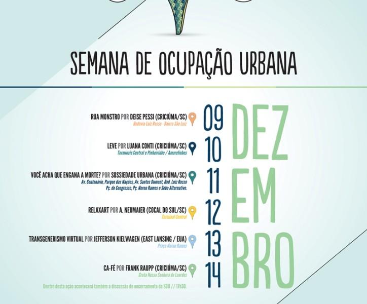 Semana de Ocupação Urbana (SOU) em Criciúma