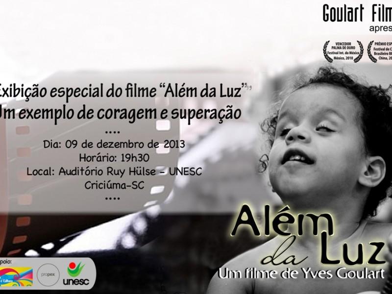 Documentário premiado, Além da Luz, será exibido na Unesc hoje