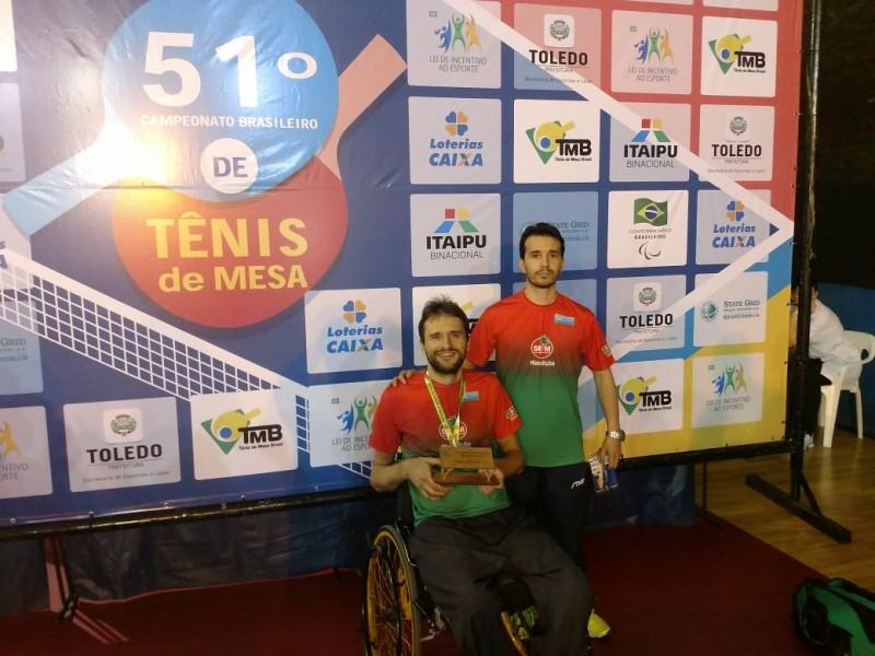 Técnico e atleta de tênis de mesa são convocados para Parapanamericano