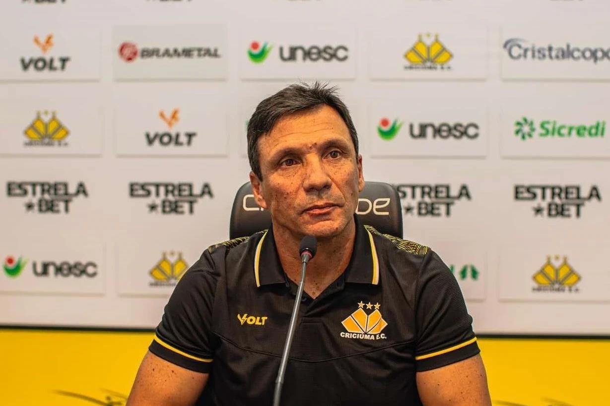 Time da estreia, elenco e esquema tático: Zé Ricardo fala sobre o futuro do Criciúma