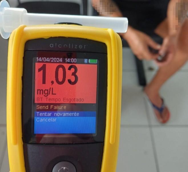 Caminhoneiro é preso ao dirigir embriagado na BR-101 em Tubarão