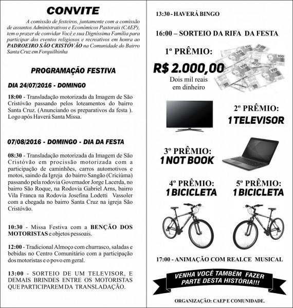 Festa De São Cristóvão Forquilhinha