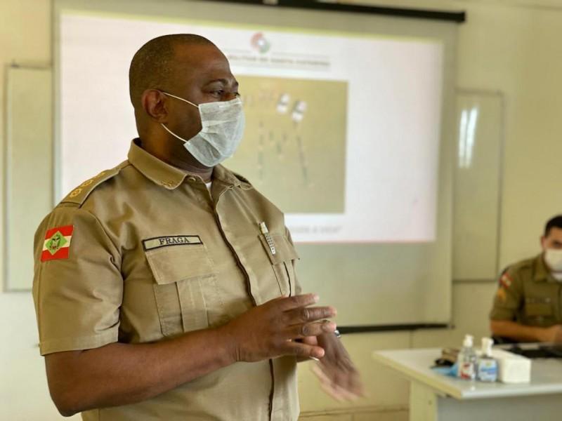 Polícia Militar em preparação para atuar durante as Eleições 2020