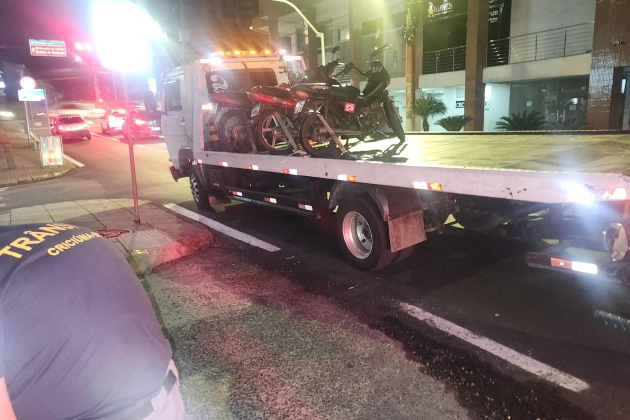 DTT de Criciúma divulga dados da primeira operação de motocicletas de 2026