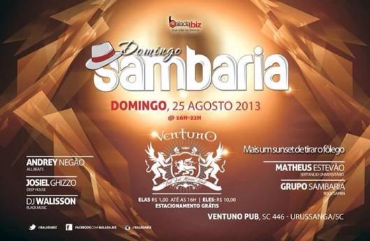 Domingo Sambaria no Ventuno Pub