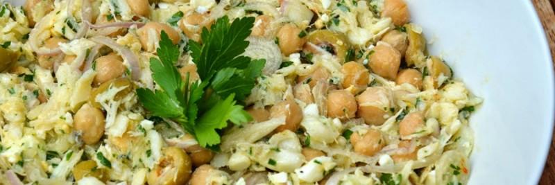 Salada de Bacalhau e Grão-de-Bico