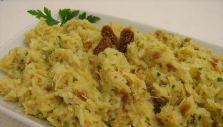 Risoto de alho poró e bacon 