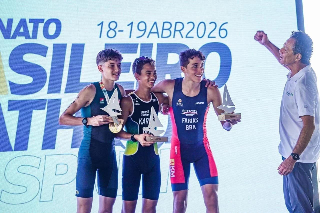Atleta de Criciúma sobe ao pódio no Campeonato Brasileiro de Triathlon