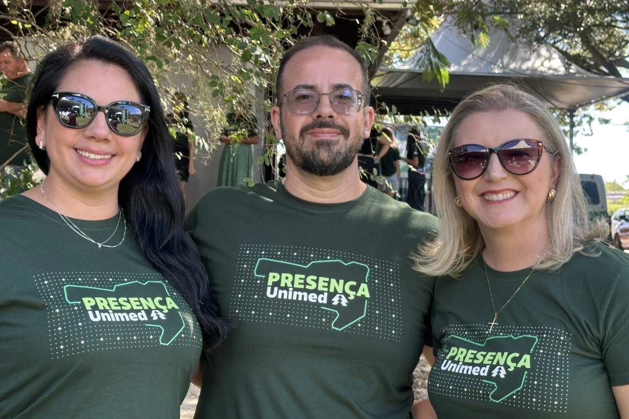Diretores e Colaboradores da Unimed de Tubarão em Festa dia do Trabalhador
