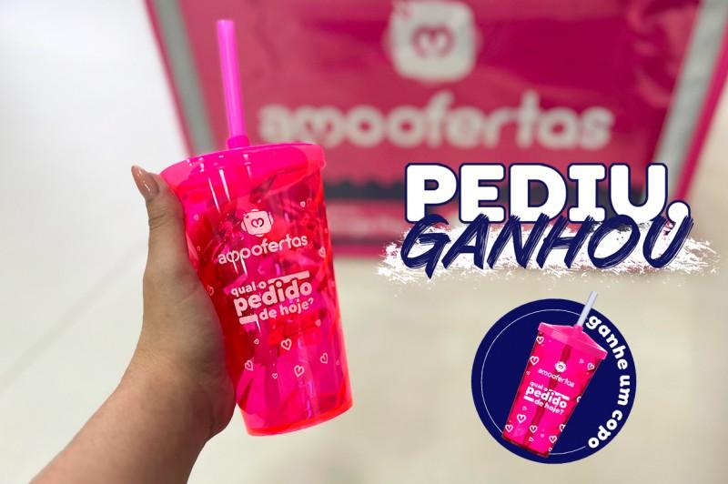 Compre com desconto na Amo Ofertas e ganhe um copo exclusivo