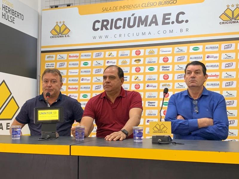 Waguinho Dias e Maringá se despendem do Criciúma e pedem apoio ao clube