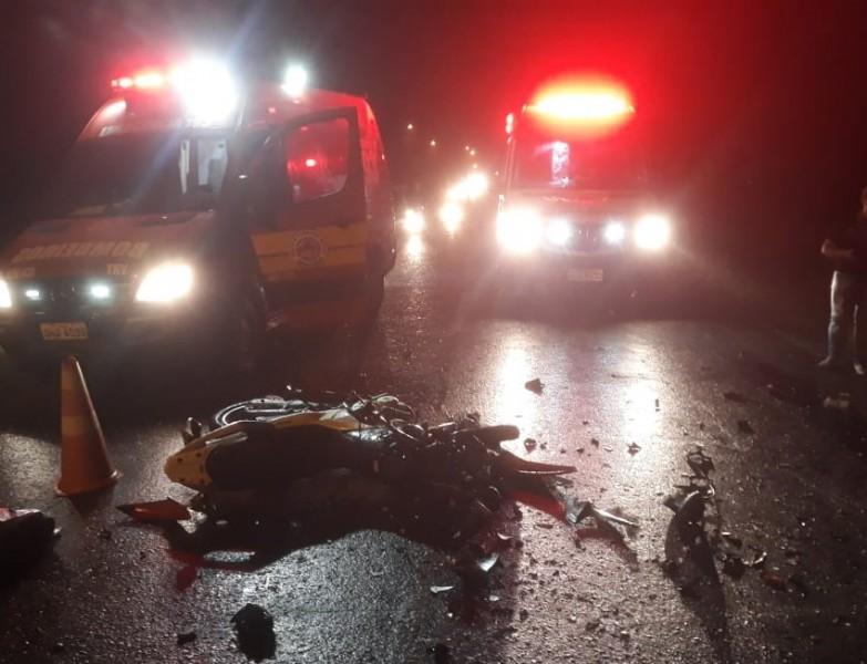 Motociclista morre em colisão frontal na SC-285, estrada que liga Timbé do Sul e Turvo