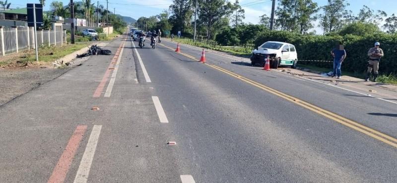Identificado motociclista que morreu em acidente na rodovia Jorge Lacerda