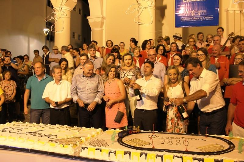 Praça Nereu Ramos recebe comemorações dos 135 anos de Criciúma