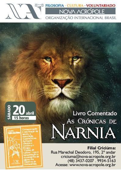  Livro Comentado As Crônicas de Nárnia, na Associação Cultural Nova Acrópole
