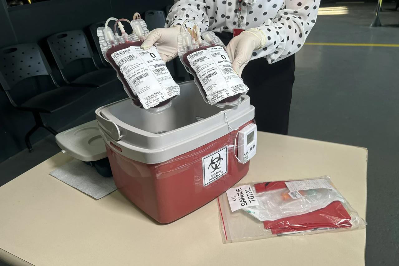 Programa que disponibiliza sangue em operações aeromédicas completa um mês em Criciúma