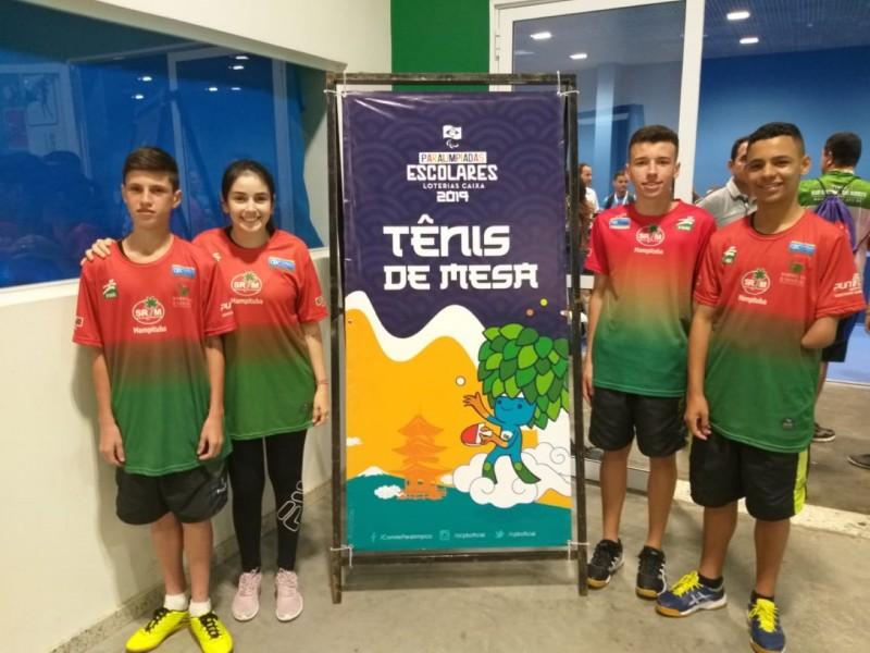 Mesatenistas de Criciúma conquistam seis medalhas nas Paralimpíadas Escolares Loterias Caixa