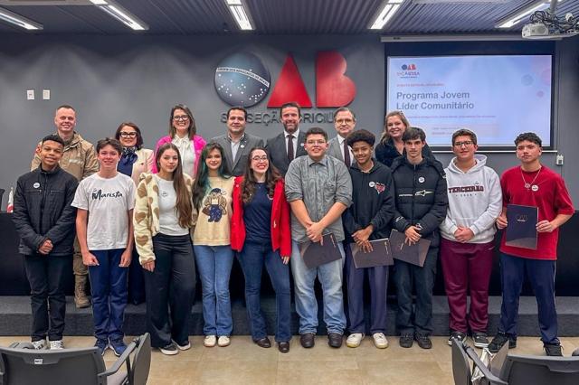“Jovem Líder Comunitário”: OAB Criciúma lança programa para fortalecer cidadania e protagonismo juvenil