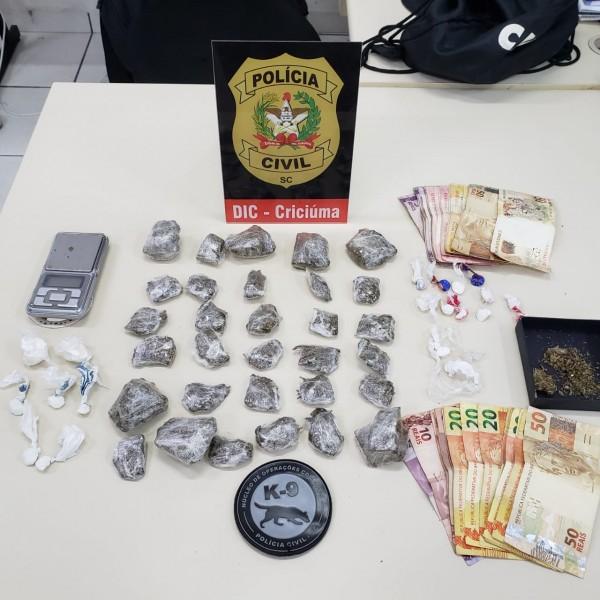 Polícia Civil cumpre mandados de busca e apreensão no bairro Paraíso, em Criciúma