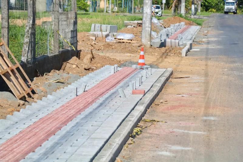 Em Nova Veneza, obras avançam na rua Conselheiro Pedro Bortolotto