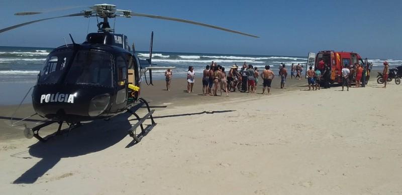 Banhista morre afogado em Balneário Gaivota