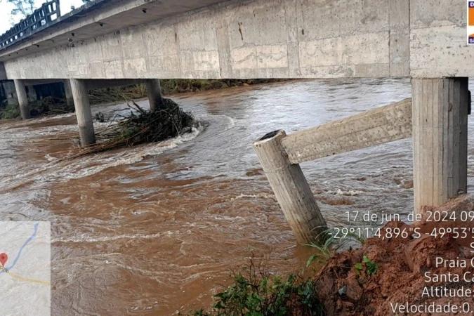 Ponte que liga São João do Sul e Praia Grande terá tráfego liberado neste sábado