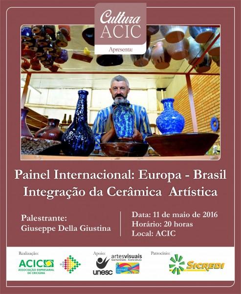 Cerâmica artística internacional será tema de painel 