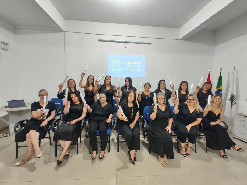 Morro da Fumaça: profissionais celebram formatura do curso técnico em Agente Comunitário de Saúde