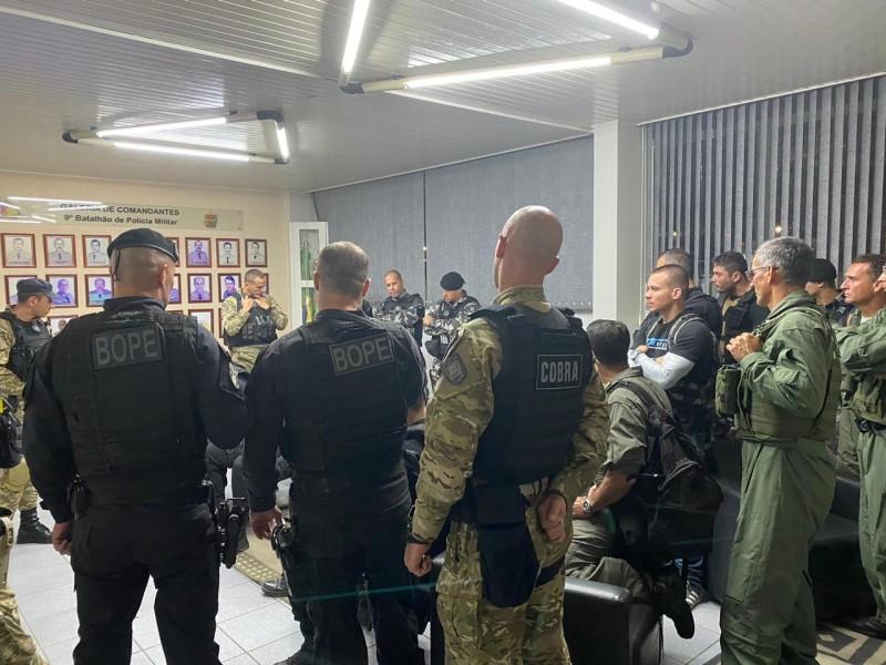 Polícia Militar monta força-tarefa para prender homem que atirou contra policiais 