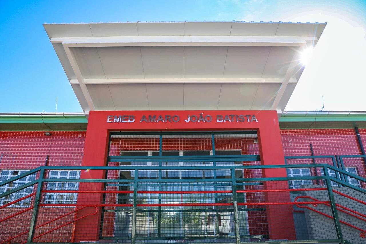 Criciúma inaugura Escola Municipal Amaro João Batista, na Grande Santa Luzia