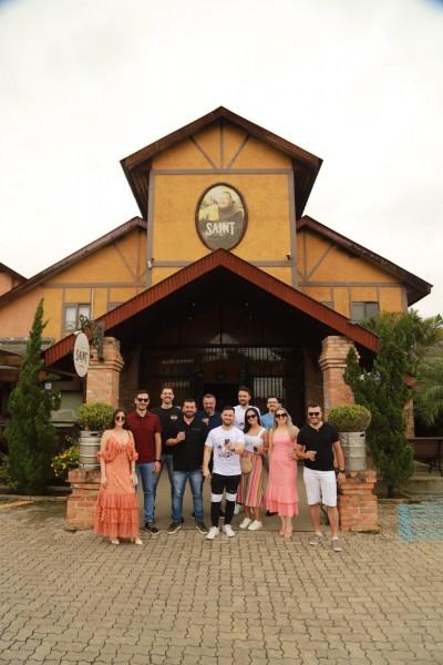 Diretores  e colaboradores da Cervejaria Santa Catarina em Festa