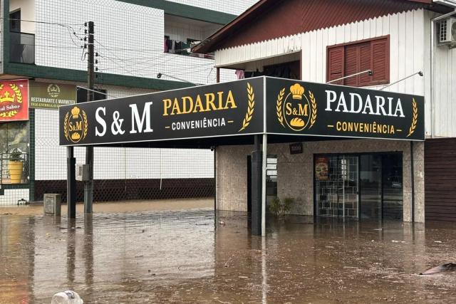 Temporal provoca danos em 14 cidades do Sul de Santa Catarina