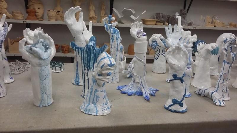 Obras criadas por alunos de Artes Visuais viram exposição na Unesc