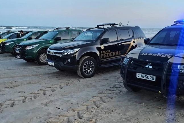 Polícia Federal realiza operação de fiscalização contra pesca predatória no Sul de SC