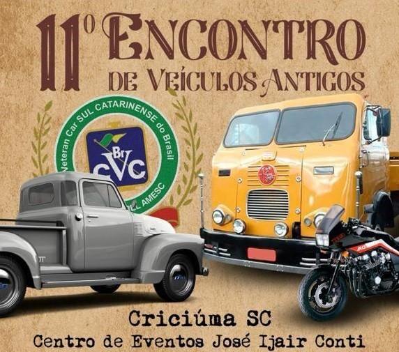 Criciúma: Iniciou nesta sexta o 11º Encontro de veículos antigos