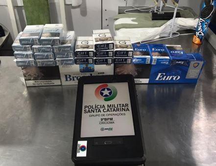 Mais de 10 mil carteiras de cigarros apreendidas na Região Carbonífera 