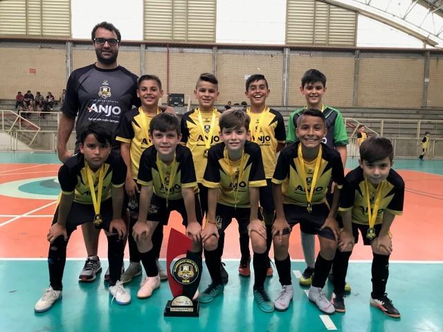 Campeões Anjos do Futsal/Unesc: Forquilhinha, Içara/Presidente Vargas e Baln. Arroio do Silva