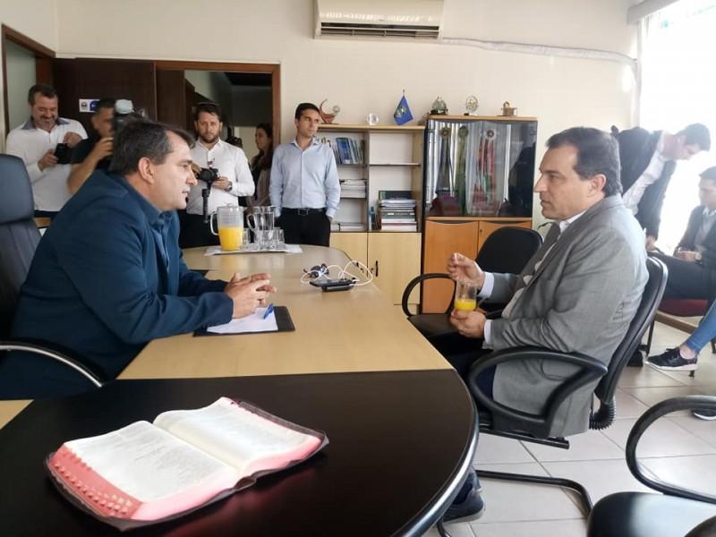 Governador Moisés visita Jaguaruna