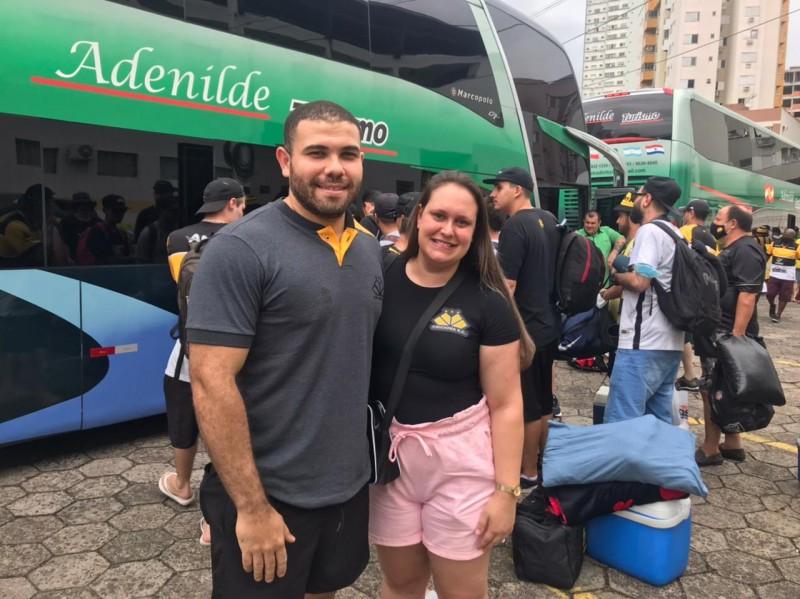 A primeira viagem de um casal carvoeiro para assistir o Criciúma 