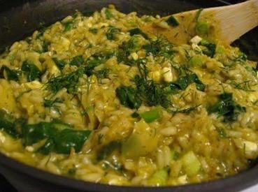 Risoto de Bacon aos quatro queijos