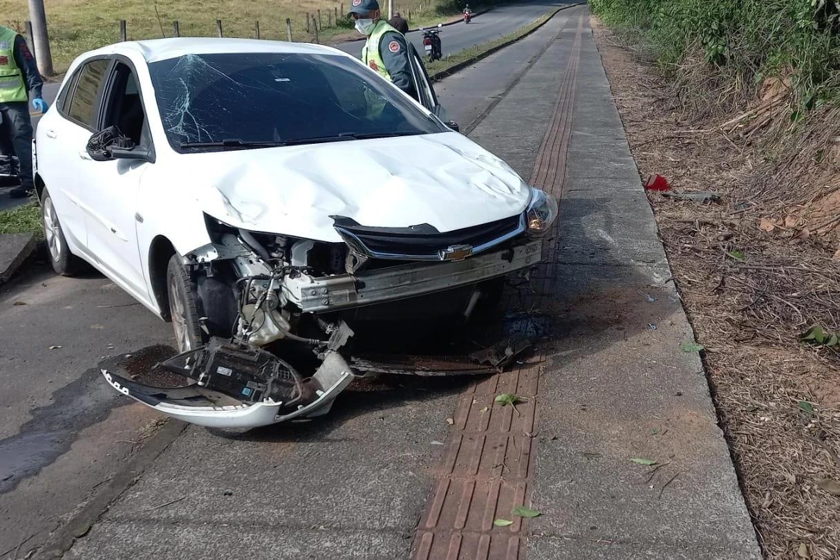 Idoso fica ferido após saída de pista em Urussanga