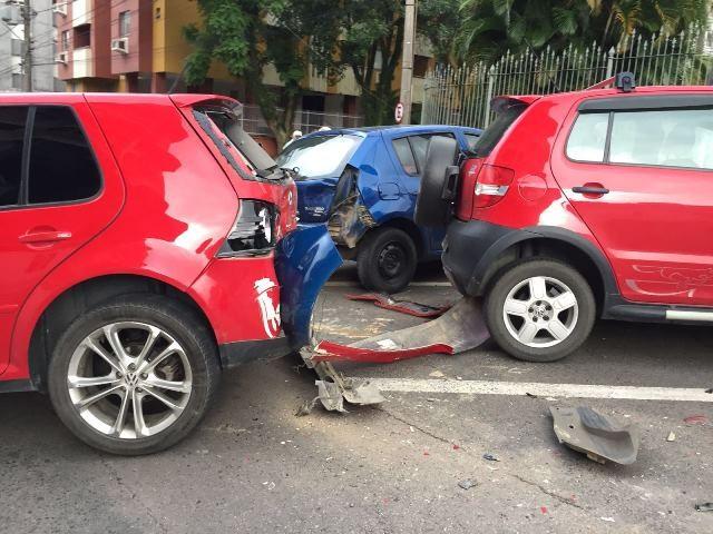 Acidente na região central provoca prejuízo