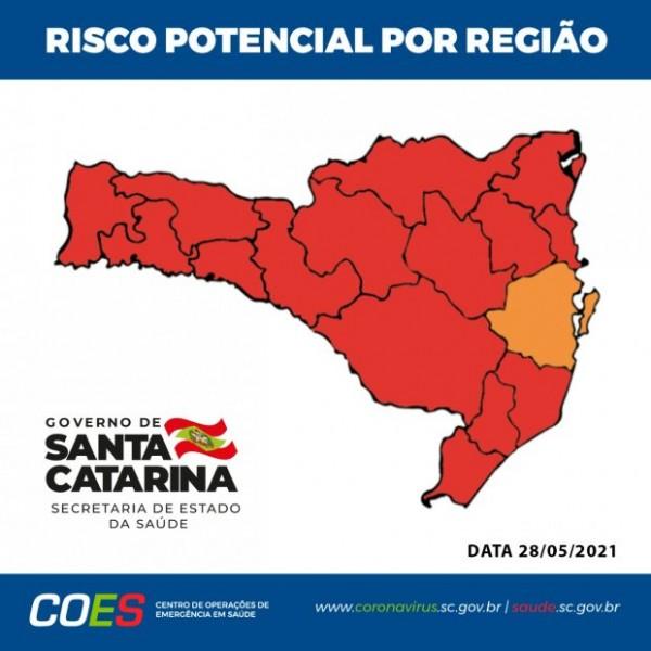 Covid-19: Matriz de risco aponta região carbonífera em situação gravíssima