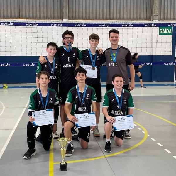 Time de voleibol masculino da Satc se sagra campeão da Copa Marista
