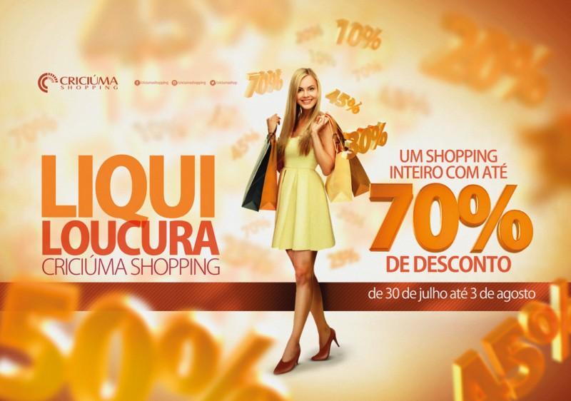 LiquiLoucura Criciúma Shopping inicia nesta quarta-feira
