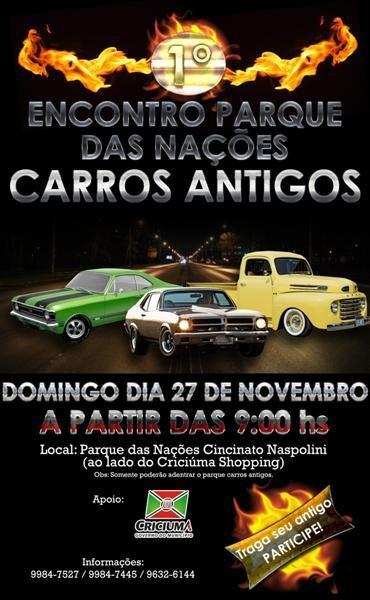 1º Encontro Parque das Nações de Carros Antigos em Criciúma