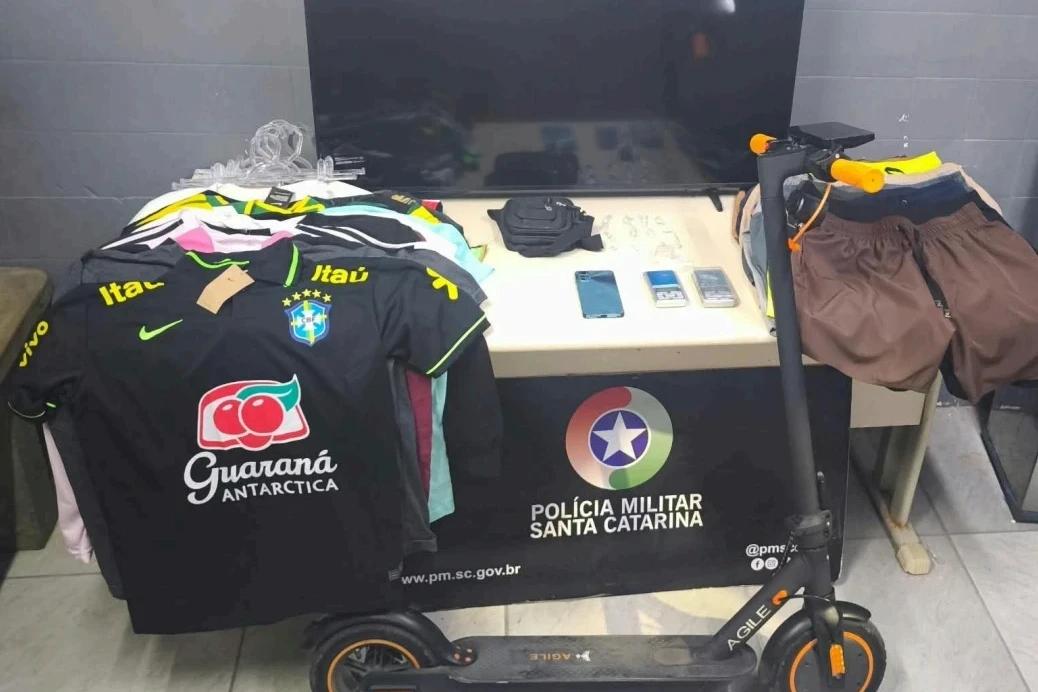 Após denúncia, policiais encontram diversas mercadorias furtadas em residência de Criciúma