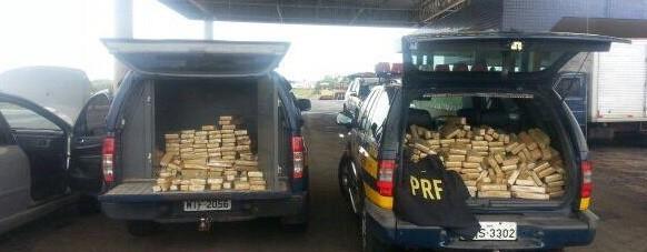 Operação da PRF e da Força Nacional apreende mais de uma tonelada de drogas